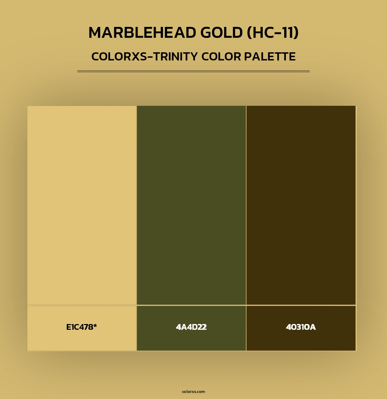 Marblehead Gold (HC-11) - Colorxs Trinity Palette