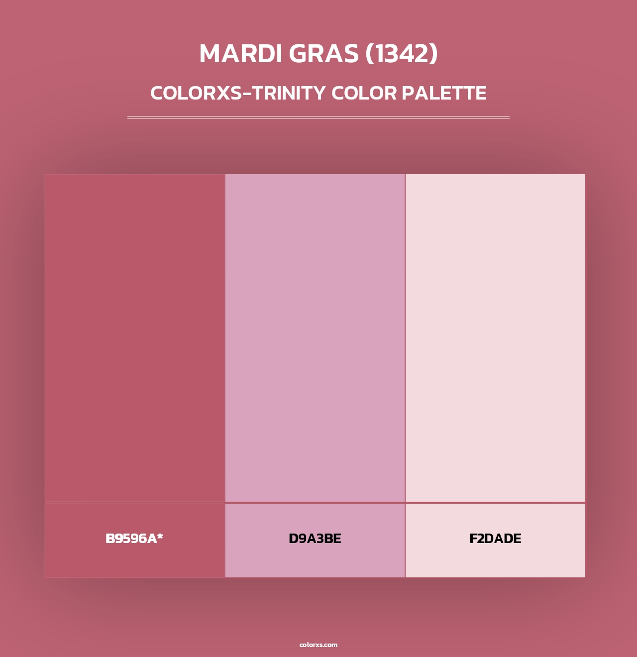 Mardi Gras (1342) - Colorxs Trinity Palette
