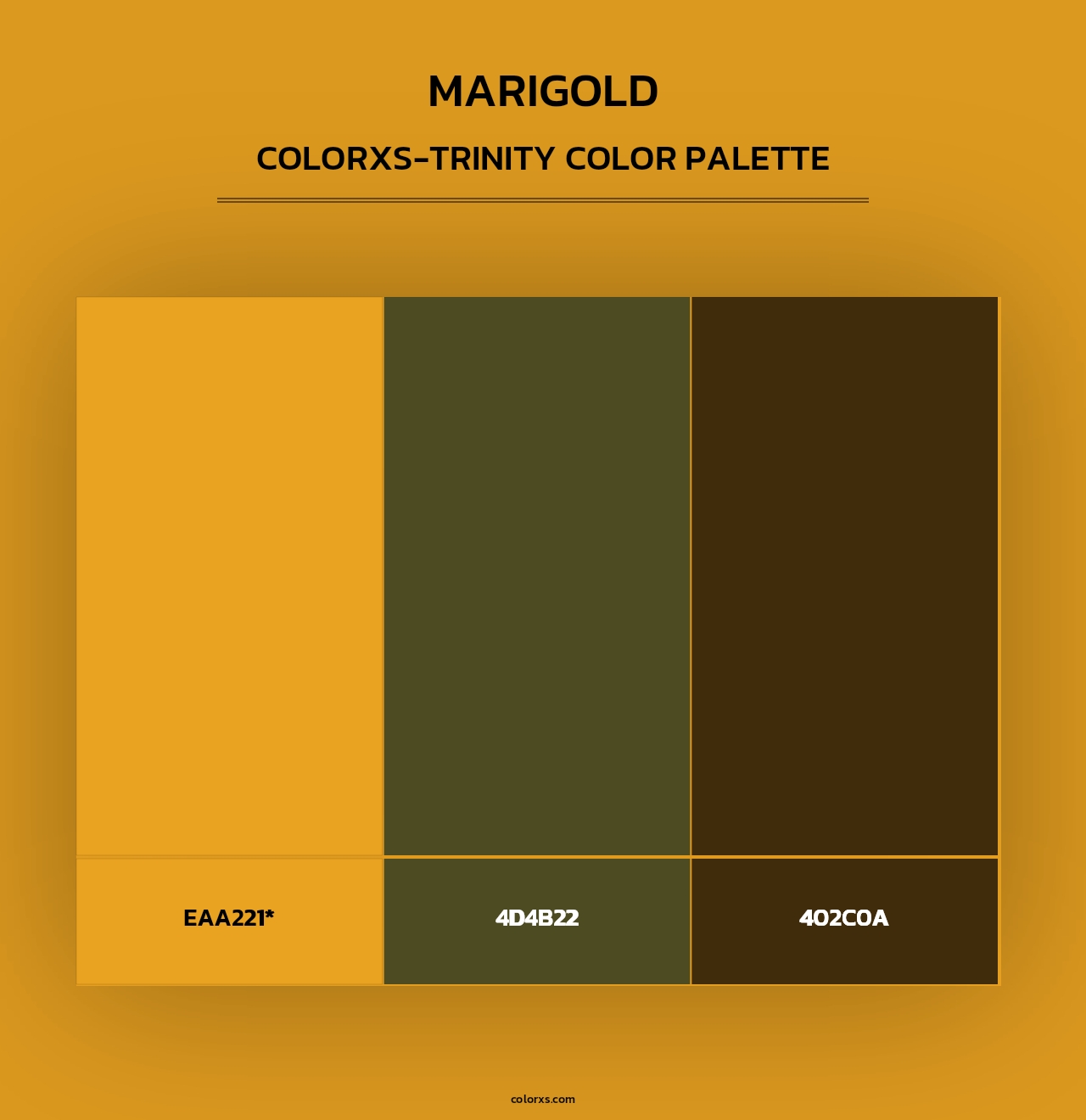 Marigold - Colorxs Trinity Palette