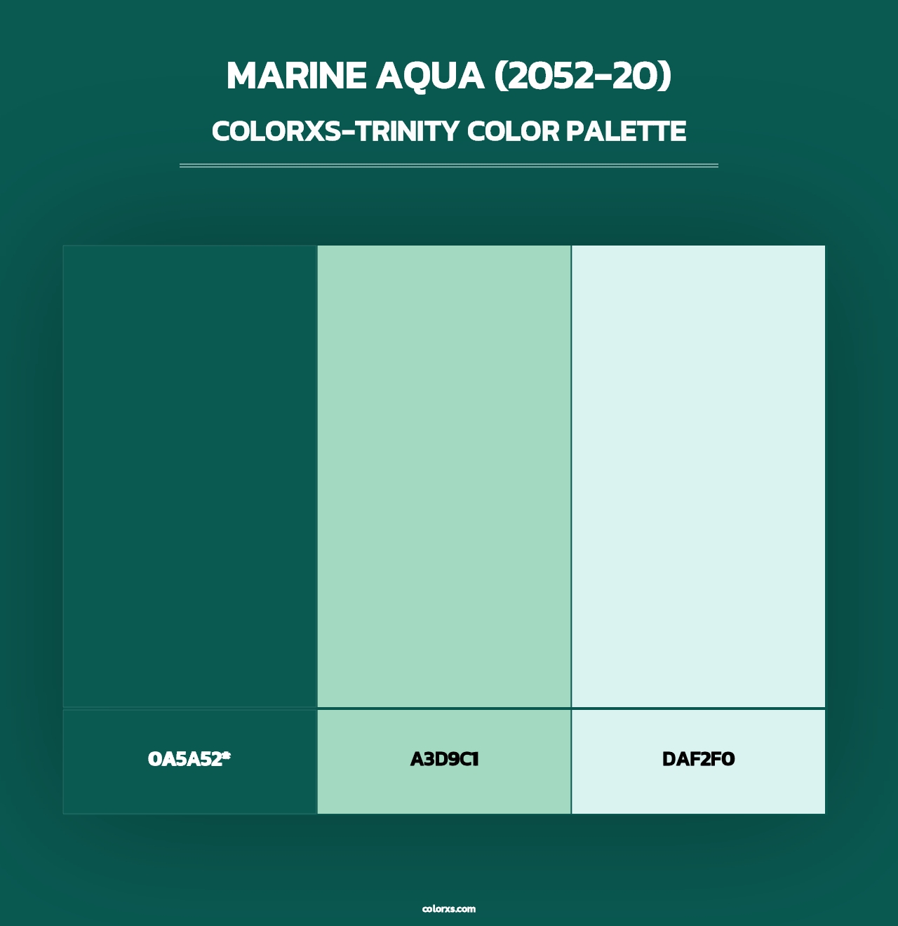 Marine Aqua (2052-20) - Colorxs Trinity Palette