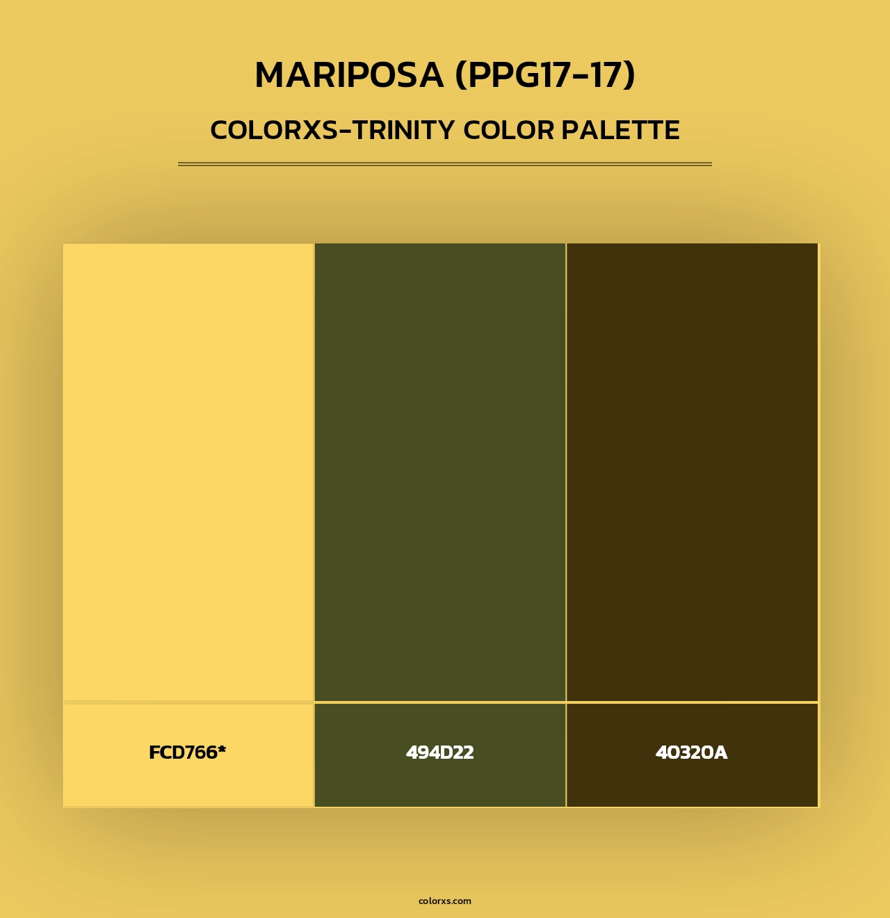 Mariposa (PPG17-17) - Colorxs Trinity Palette