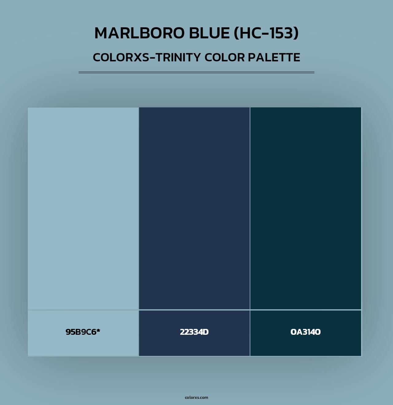 Marlboro Blue (HC-153) - Colorxs Trinity Palette