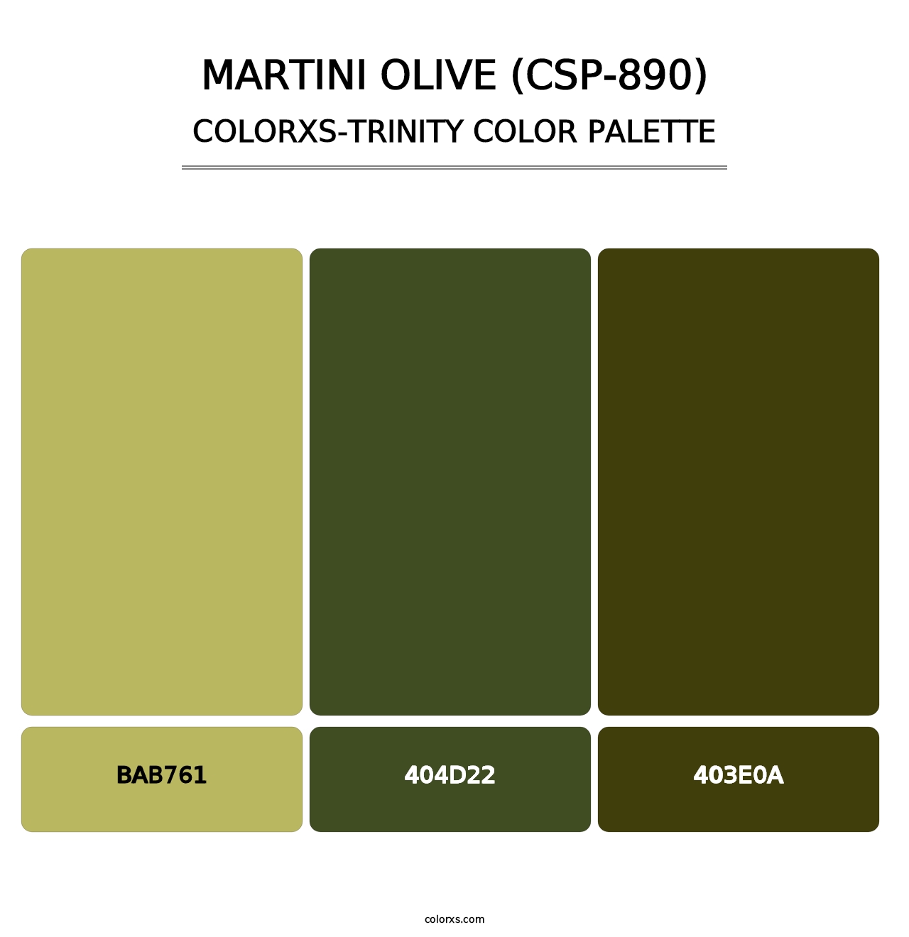Martini Olive (CSP-890) - Colorxs Trinity Palette