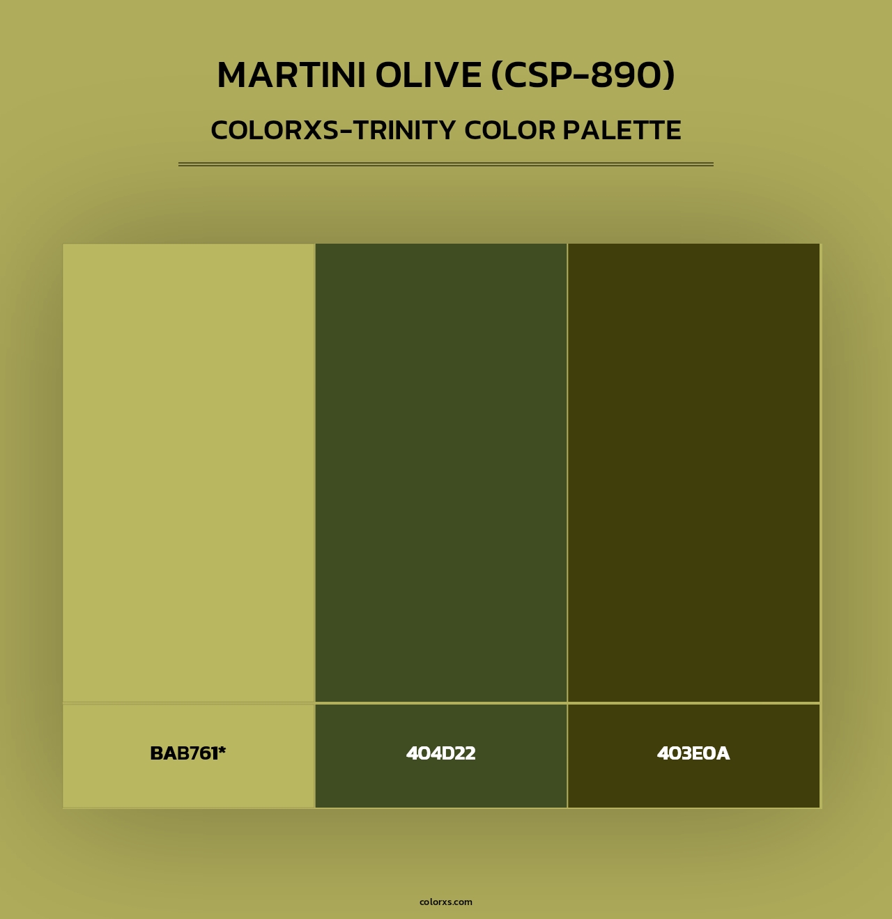 Martini Olive (CSP-890) - Colorxs Trinity Palette