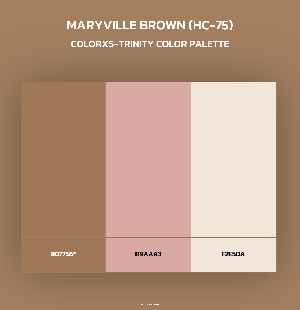 Maryville Brown (HC-75) - Colorxs Trinity Palette