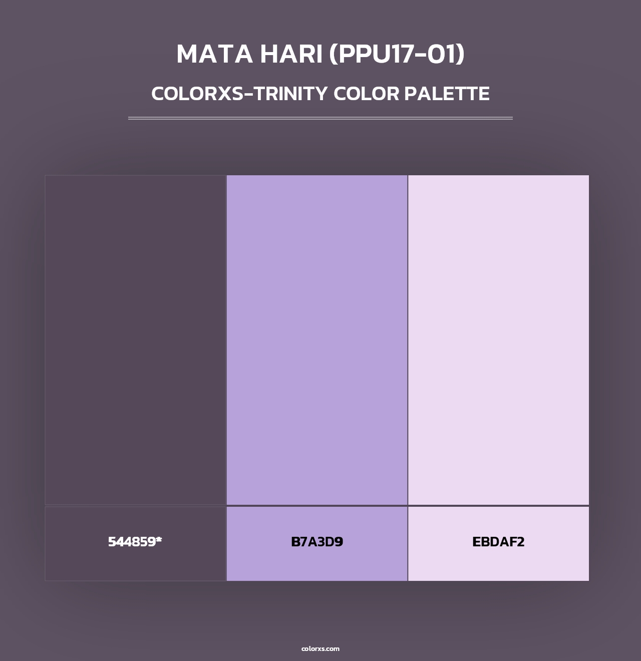 Mata Hari (PPU17-01) - Colorxs Trinity Palette