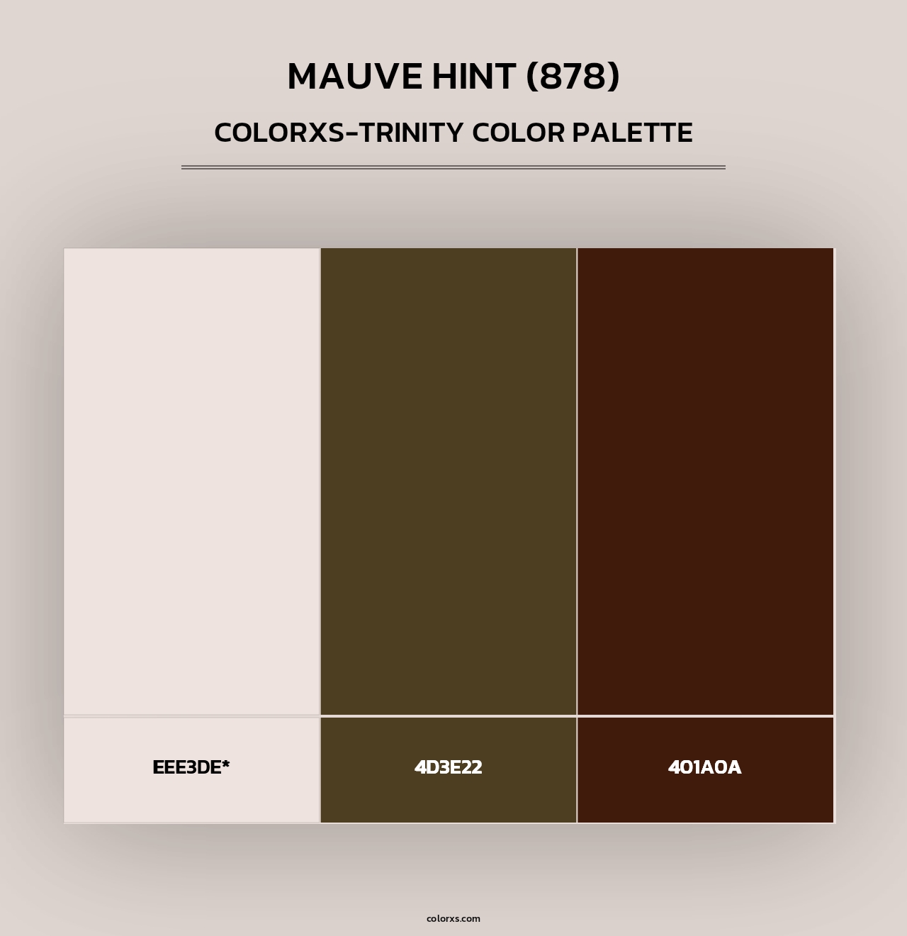 Mauve Hint (878) - Colorxs Trinity Palette