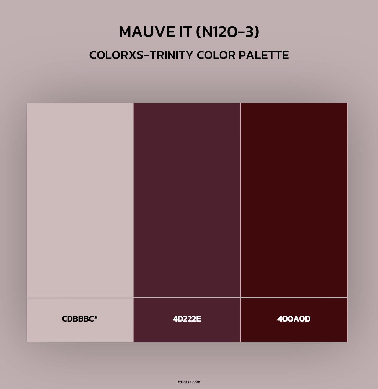 Mauve It (N120-3) - Colorxs Trinity Palette