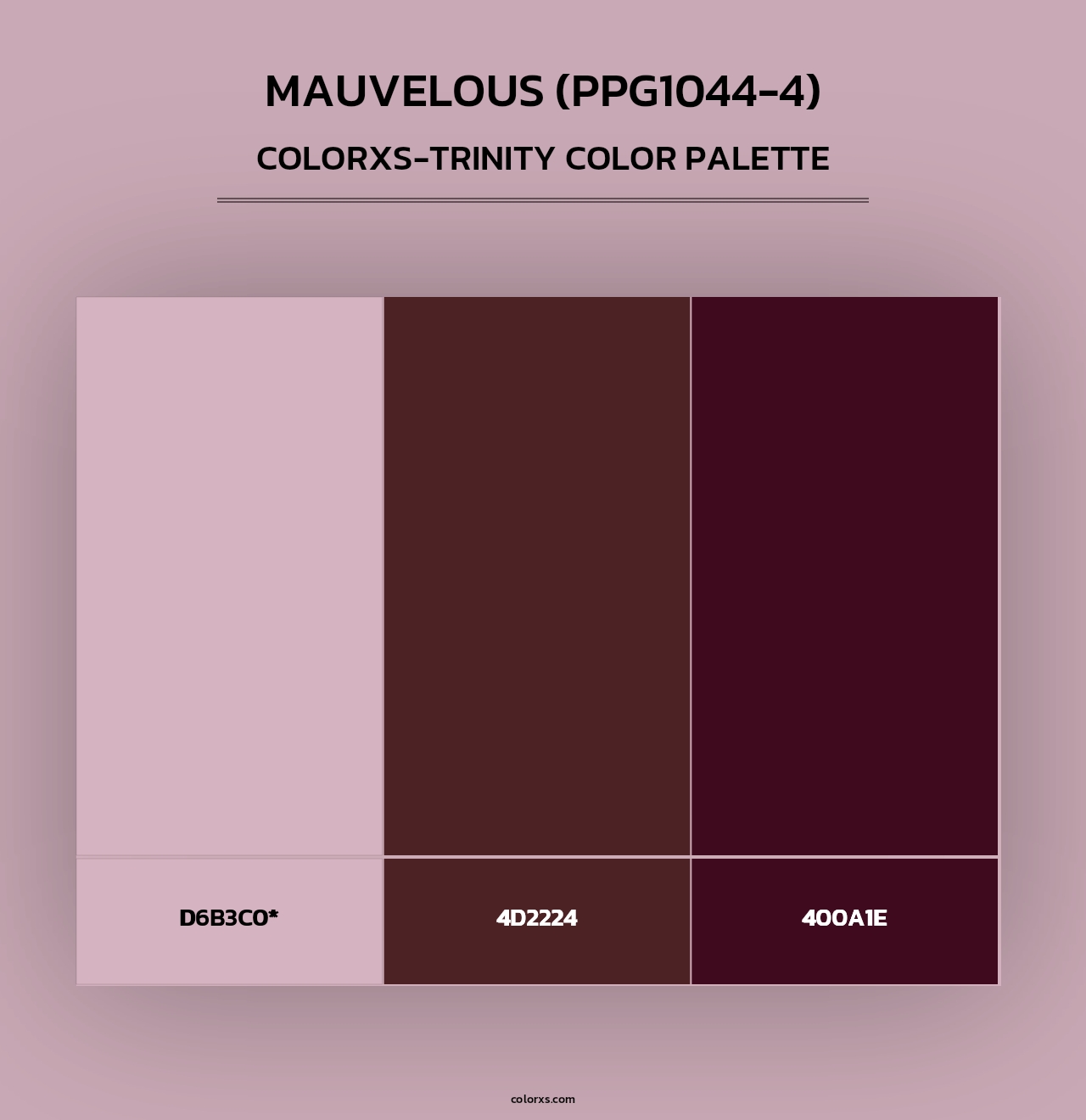 Mauvelous (PPG1044-4) - Colorxs Trinity Palette