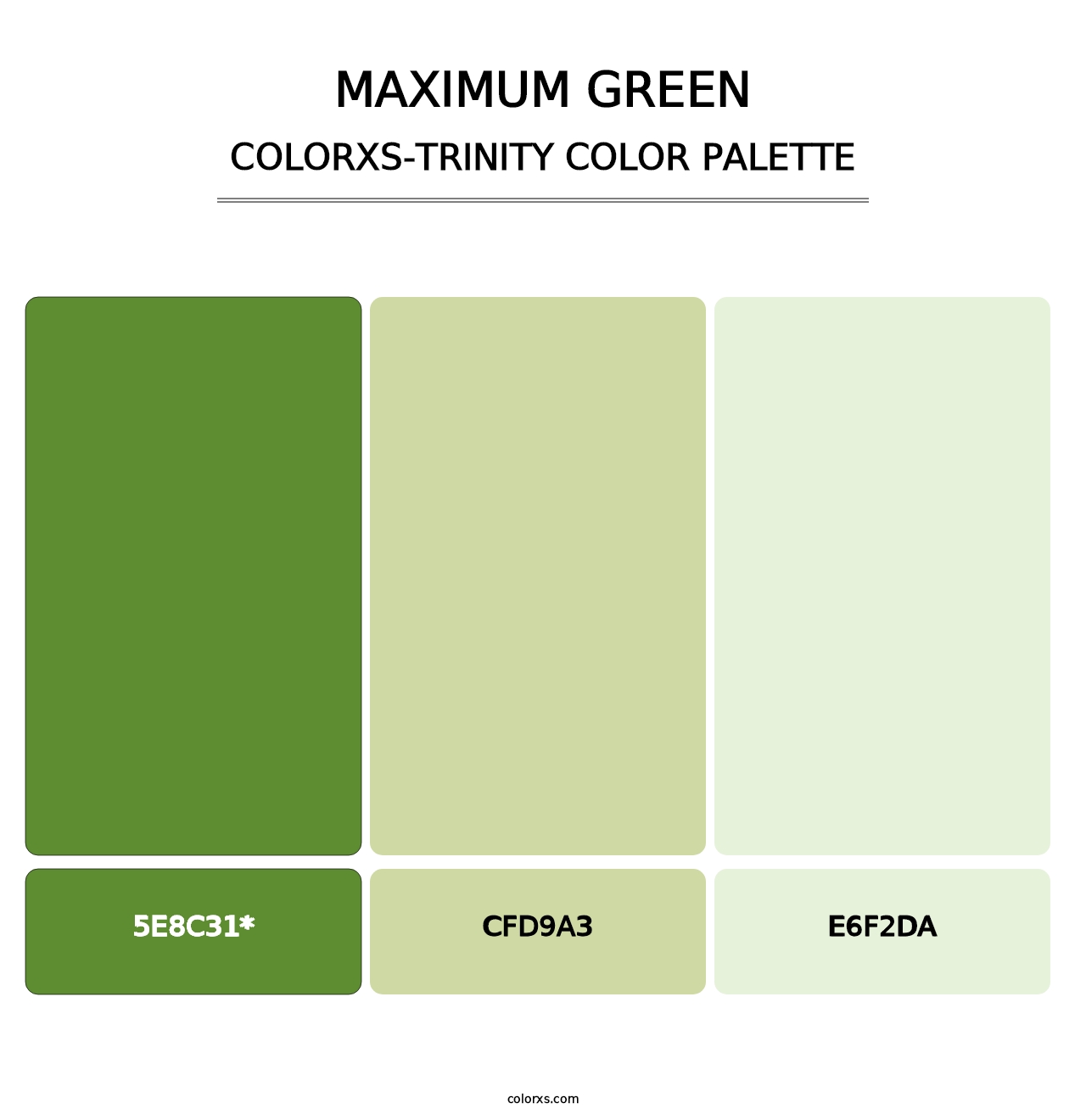 Maximum Green - Colorxs Trinity Palette