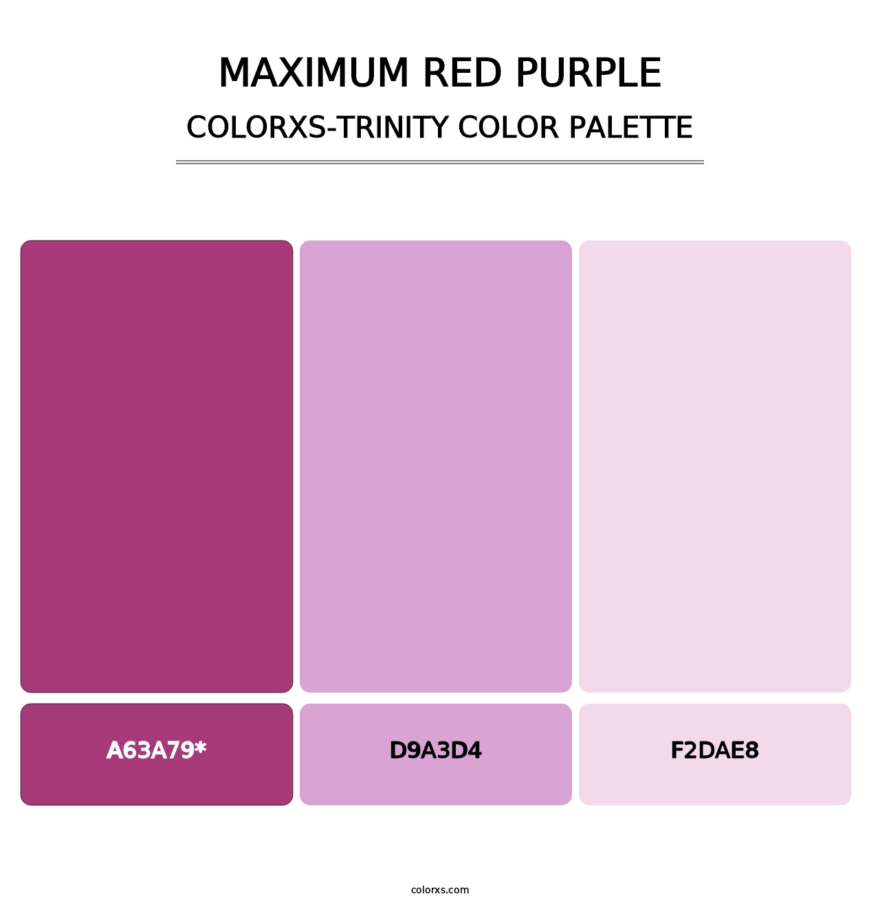 Maximum Red Purple - Colorxs Trinity Palette
