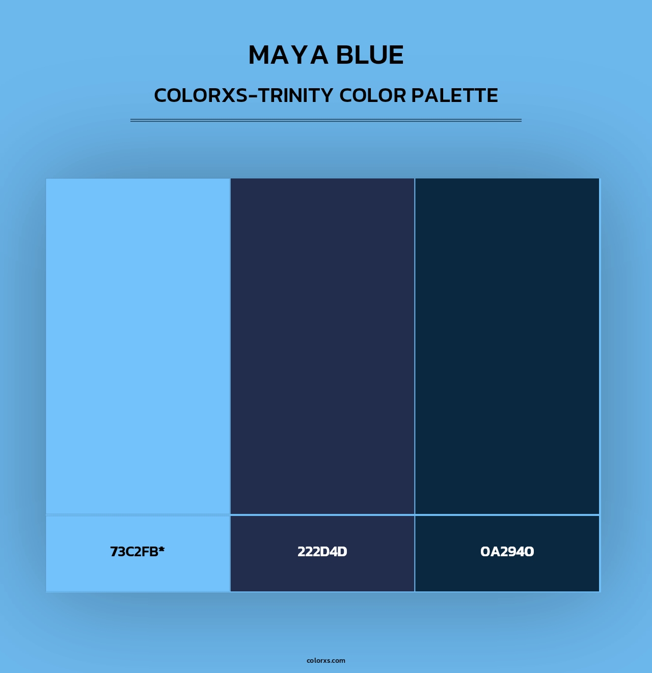Maya Blue - Colorxs Trinity Palette
