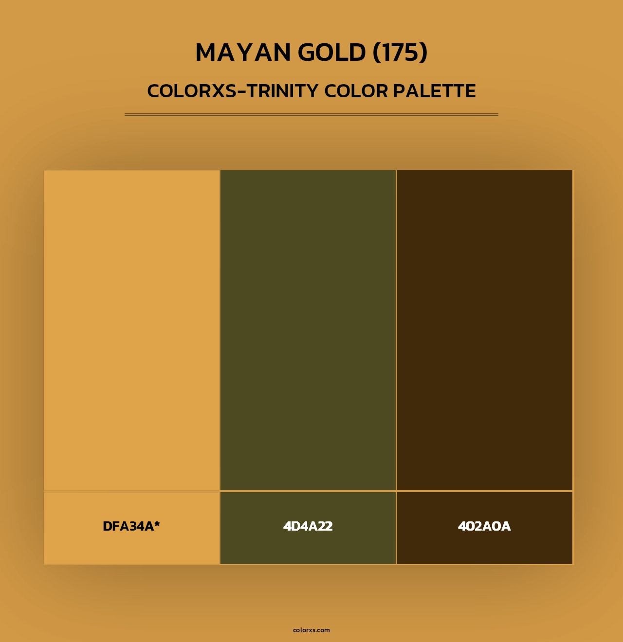 Mayan Gold (175) - Colorxs Trinity Palette