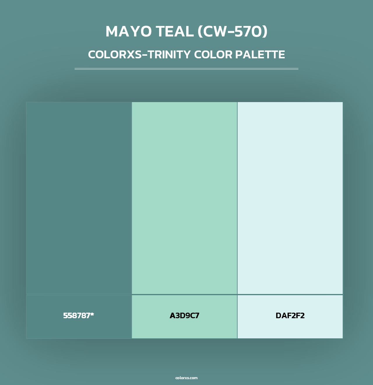 Mayo Teal (CW-570) - Colorxs Trinity Palette