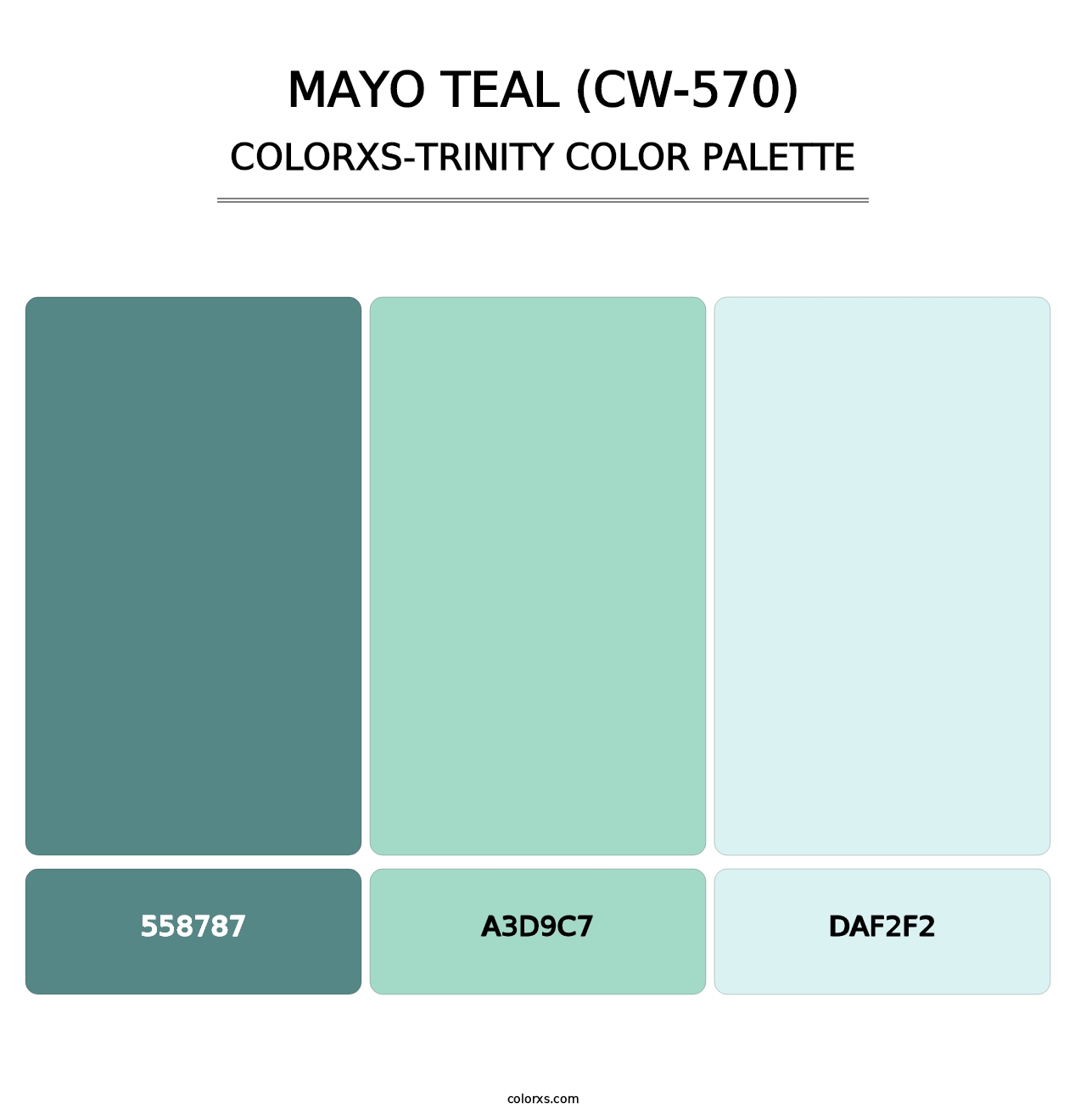 Mayo Teal (CW-570) - Colorxs Trinity Palette