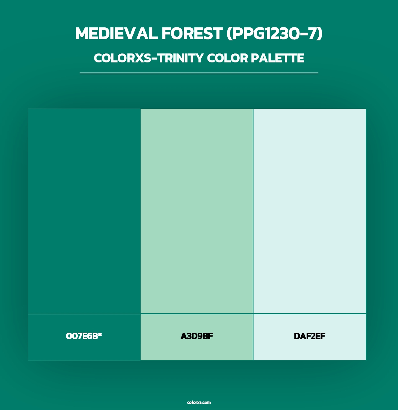 Medieval Forest (PPG1230-7) - Colorxs Trinity Palette
