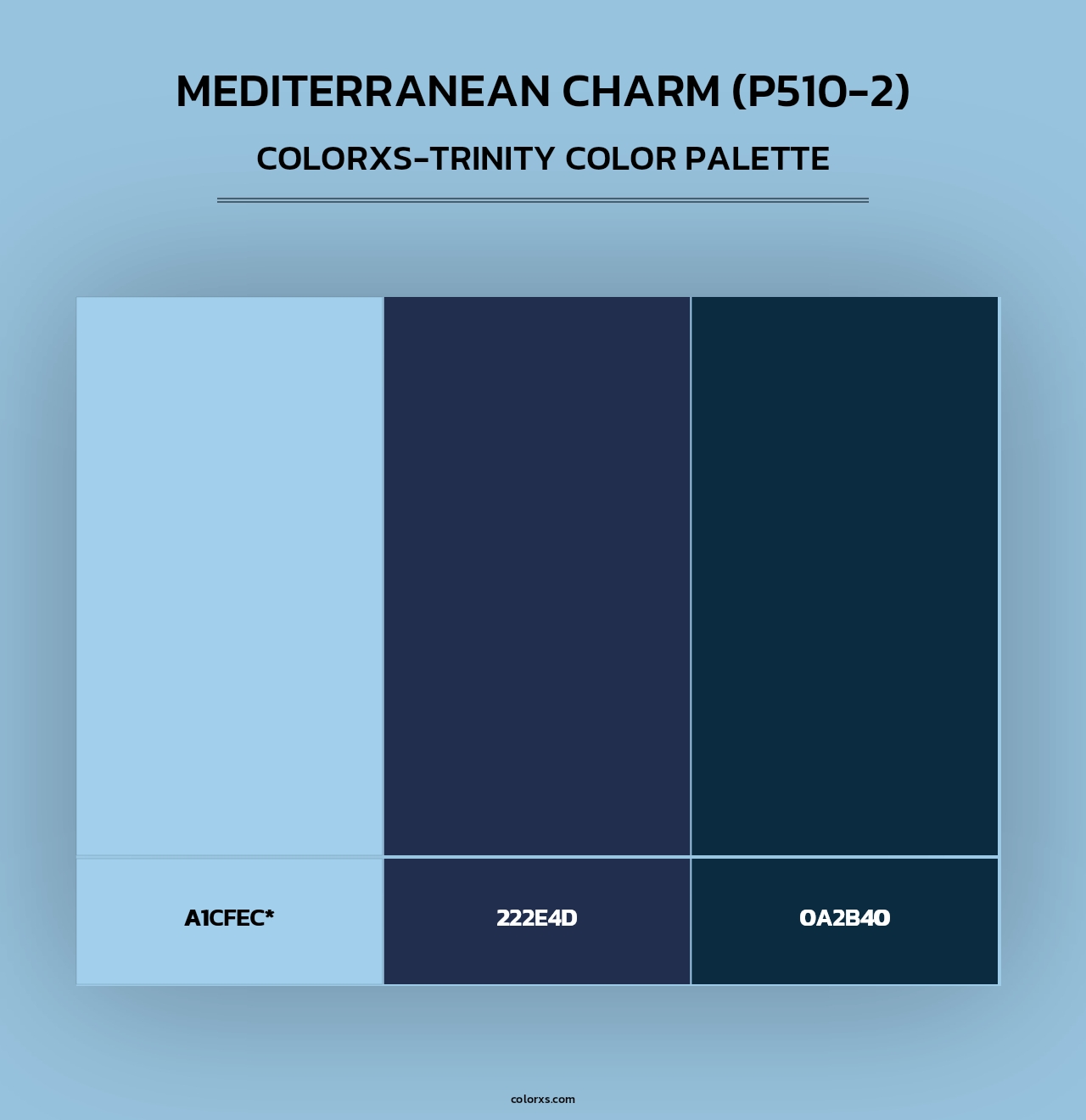 Mediterranean Charm (P510-2) - Colorxs Trinity Palette