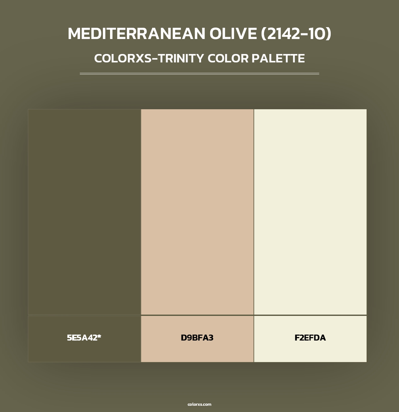 Mediterranean Olive (2142-10) - Colorxs Trinity Palette