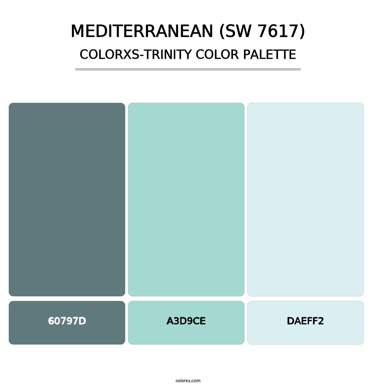 Mediterranean (SW 7617) - Colorxs Trinity Palette