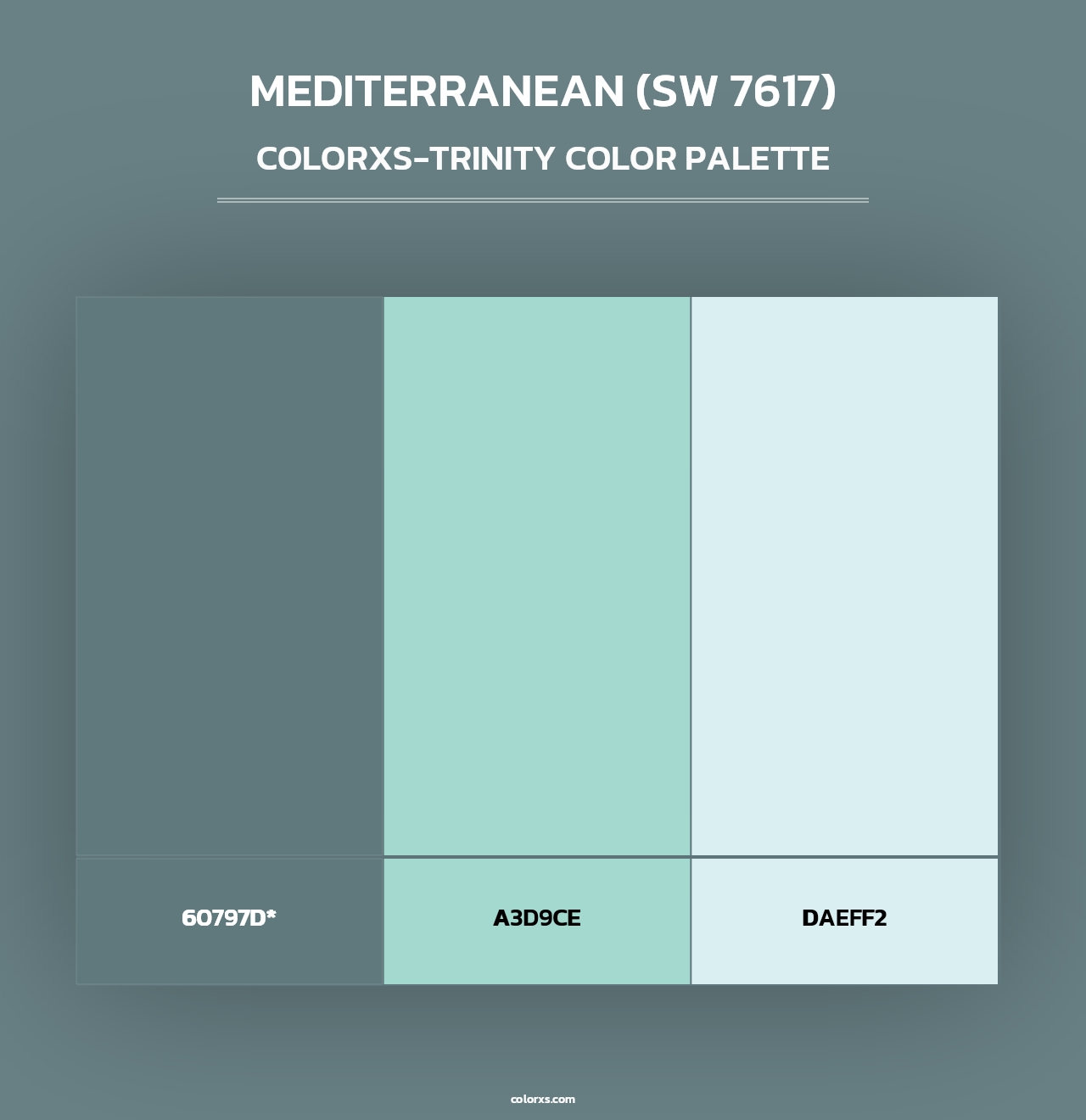 Mediterranean (SW 7617) - Colorxs Trinity Palette