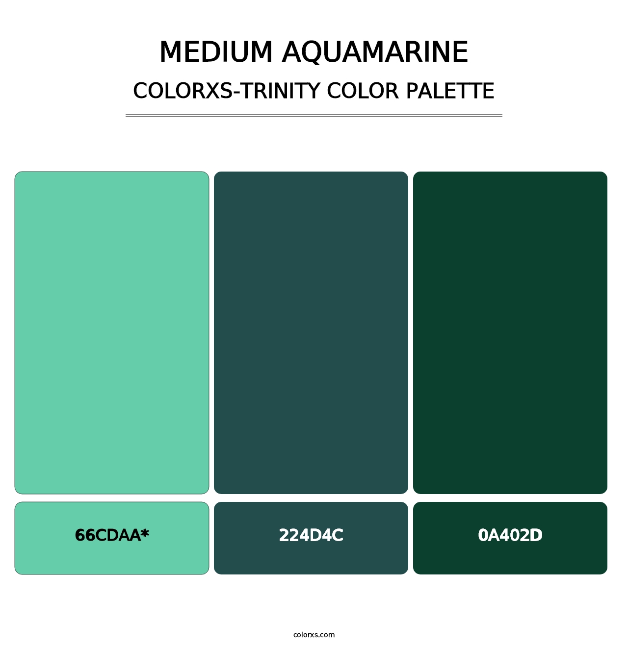Medium Aquamarine - Colorxs Trinity Palette