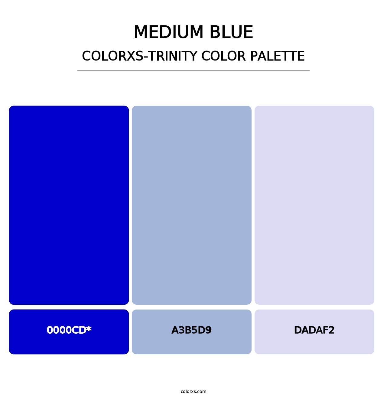 Medium Blue - Colorxs Trinity Palette