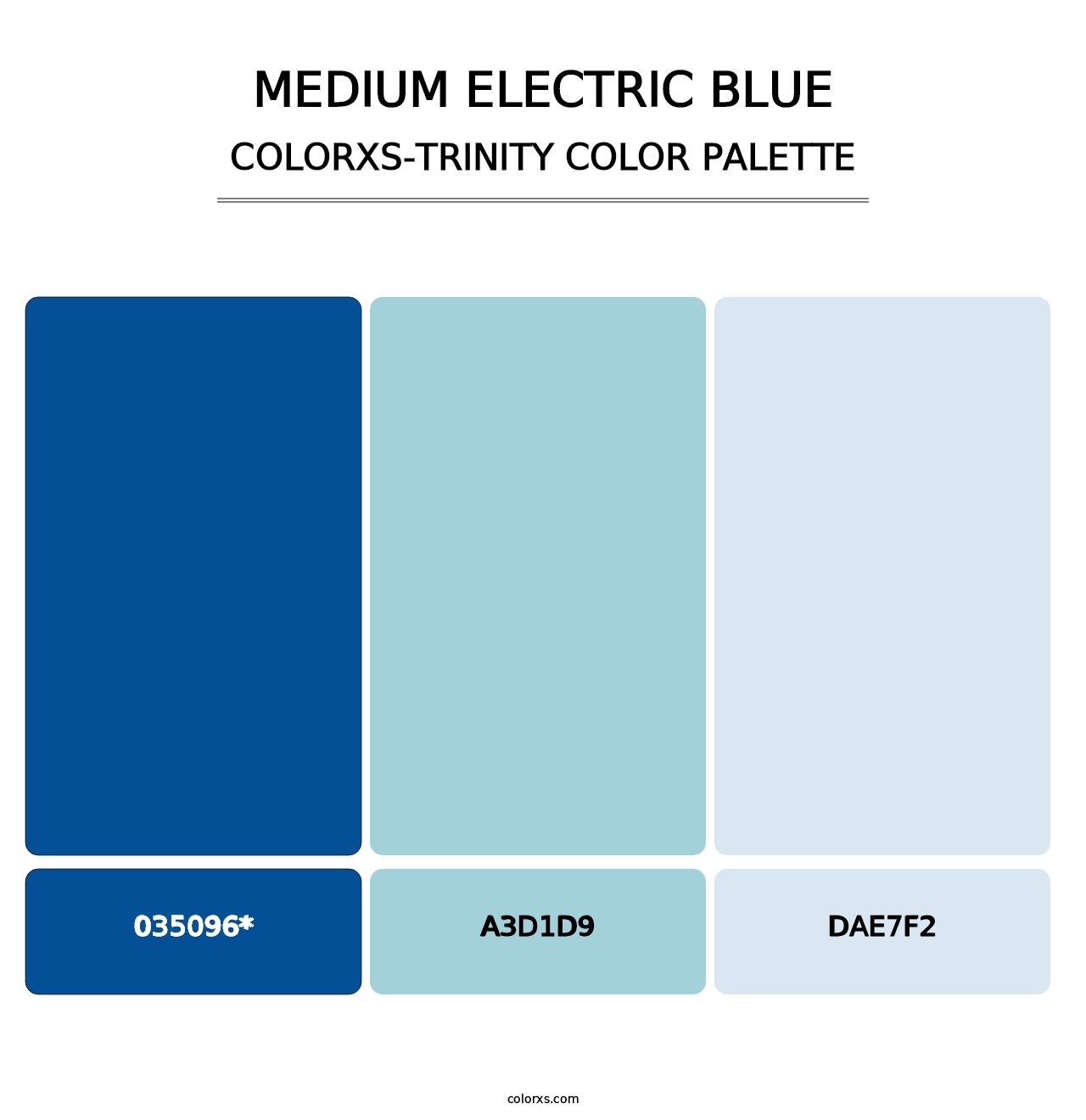 Medium Electric Blue - Colorxs Trinity Palette