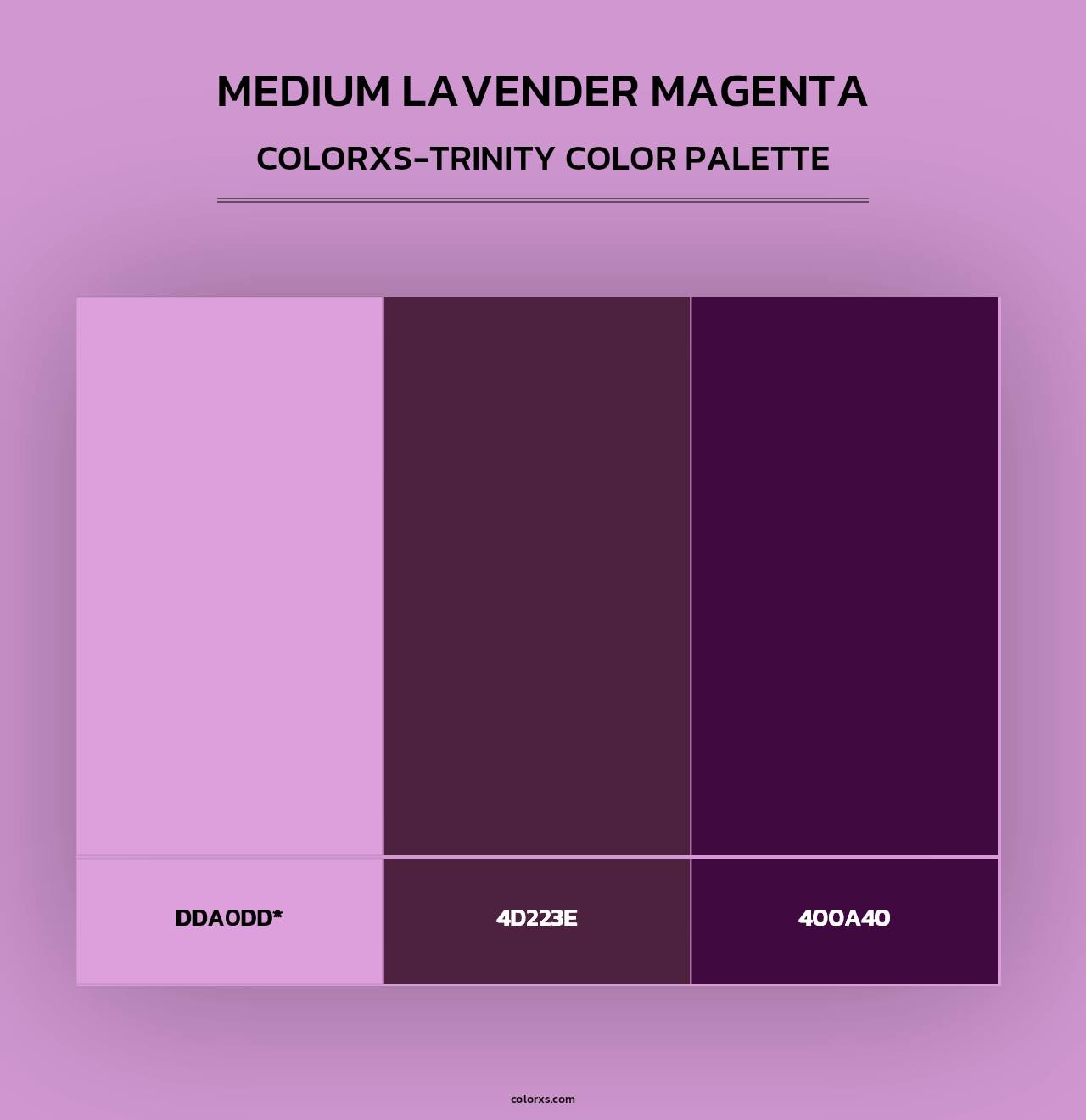 Medium Lavender Magenta - Colorxs Trinity Palette