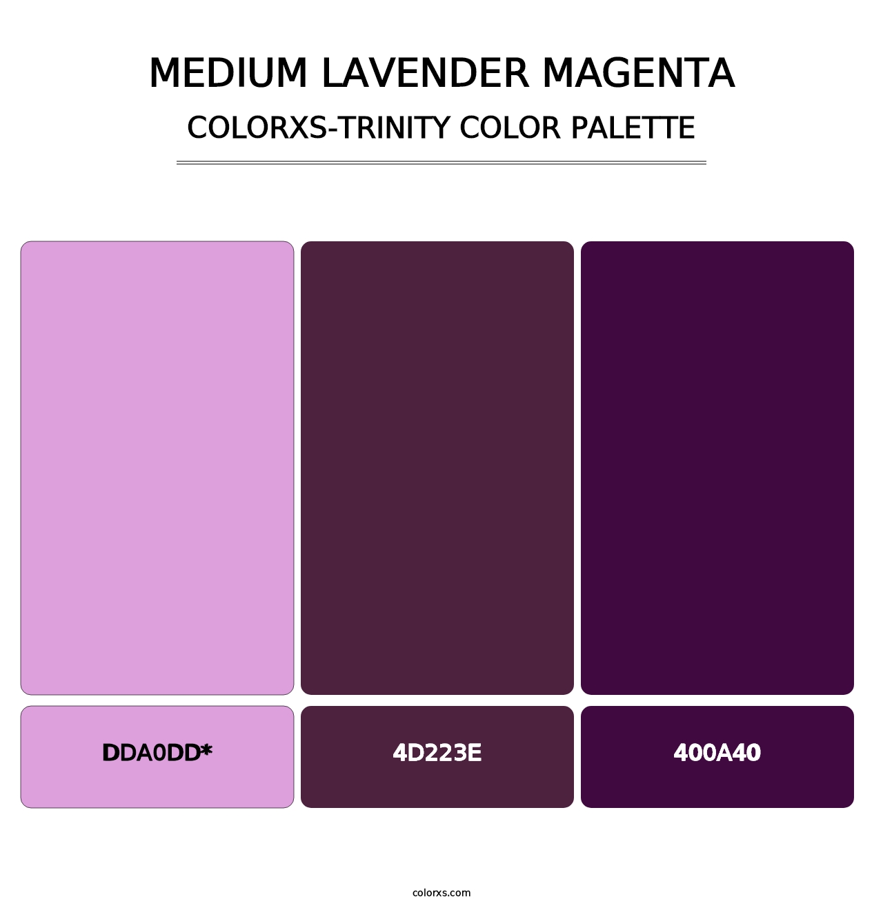 Medium Lavender Magenta - Colorxs Trinity Palette