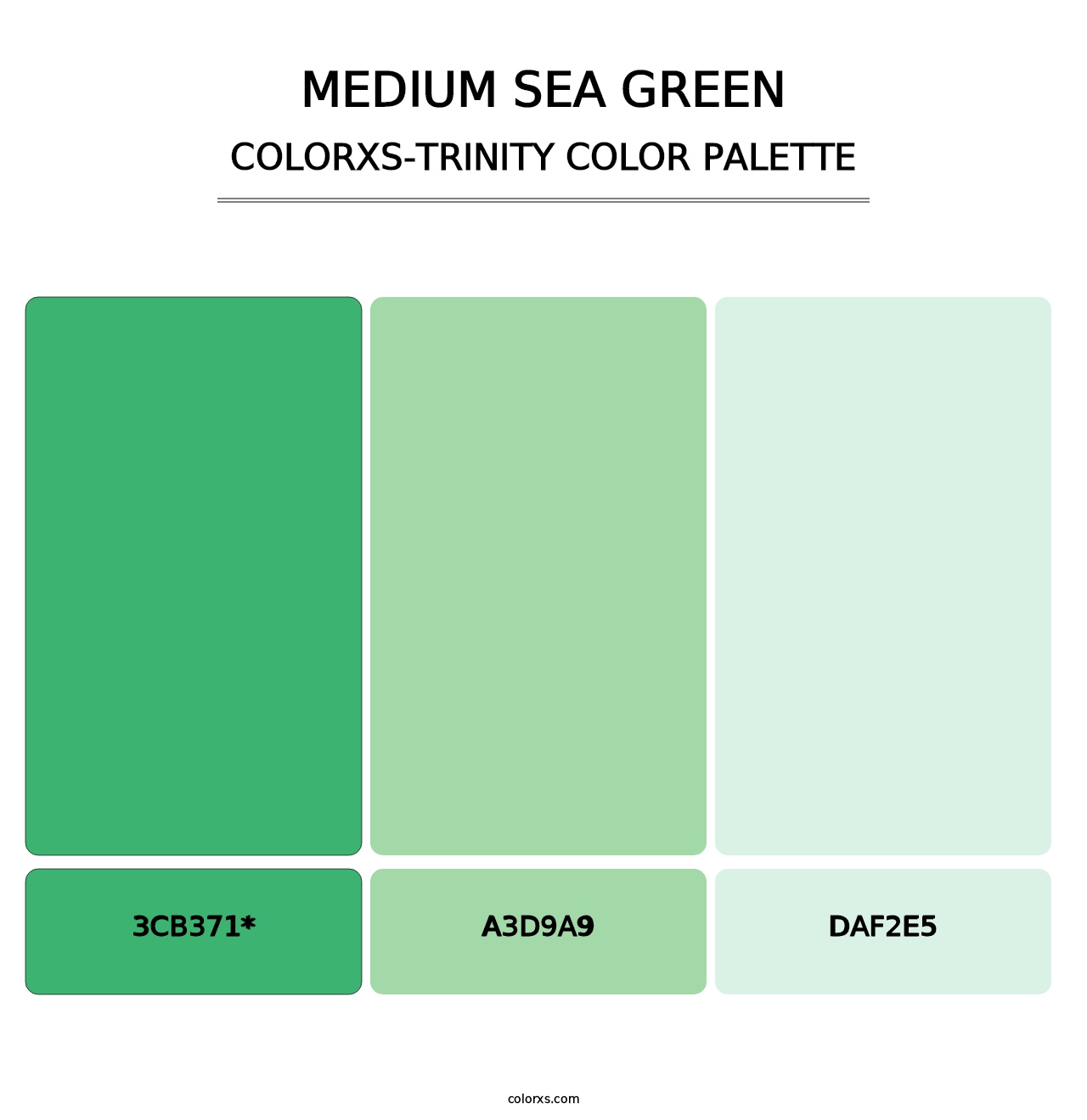 Medium Sea Green - Colorxs Trinity Palette