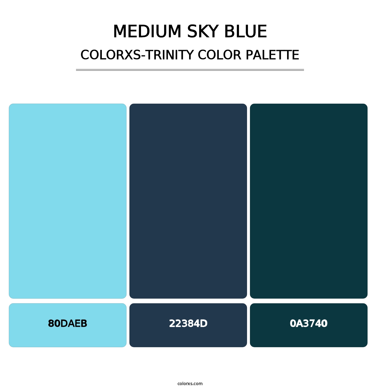 Medium Sky Blue - Colorxs Trinity Palette
