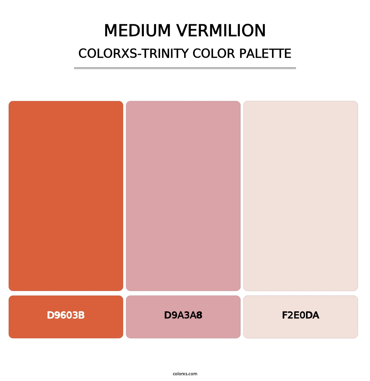 Medium Vermilion - Colorxs Trinity Palette
