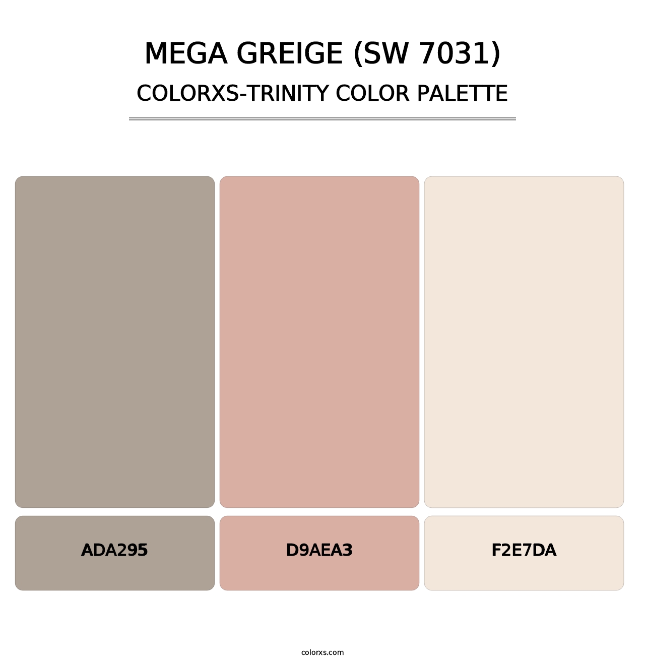 Mega Greige (SW 7031) - Colorxs Trinity Palette