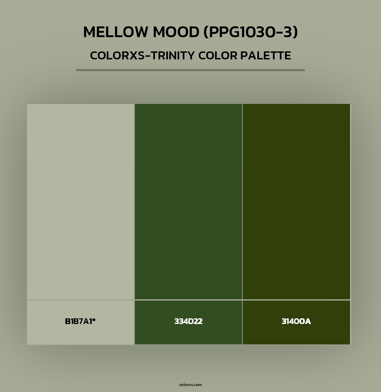 Mellow Mood (PPG1030-3) - Colorxs Trinity Palette