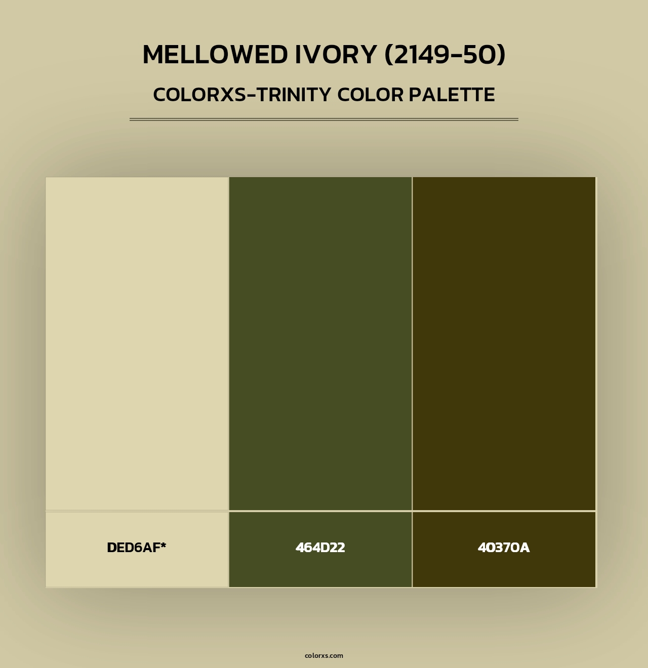 Mellowed Ivory (2149-50) - Colorxs Trinity Palette