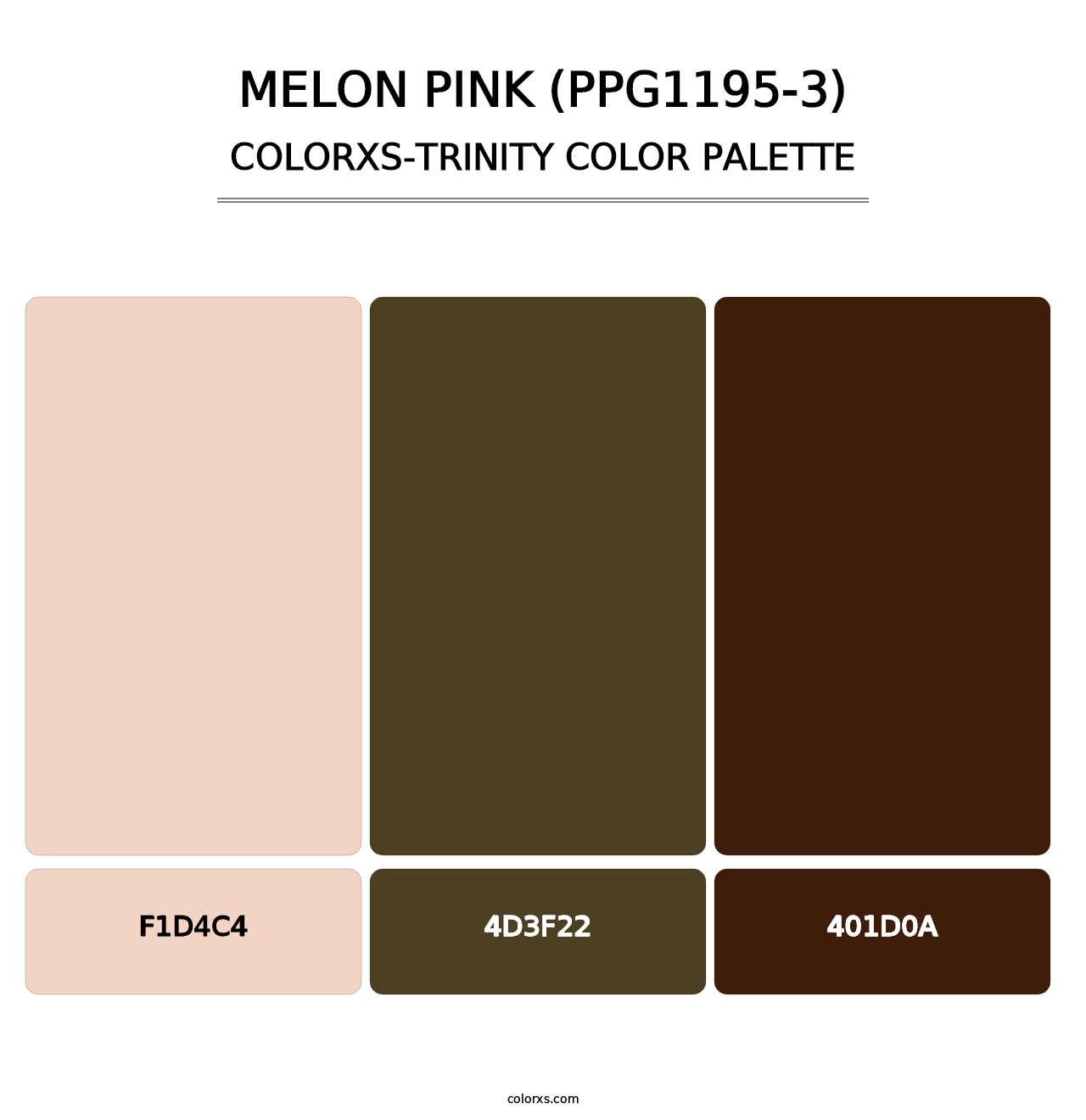 Melon Pink (PPG1195-3) - Colorxs Trinity Palette