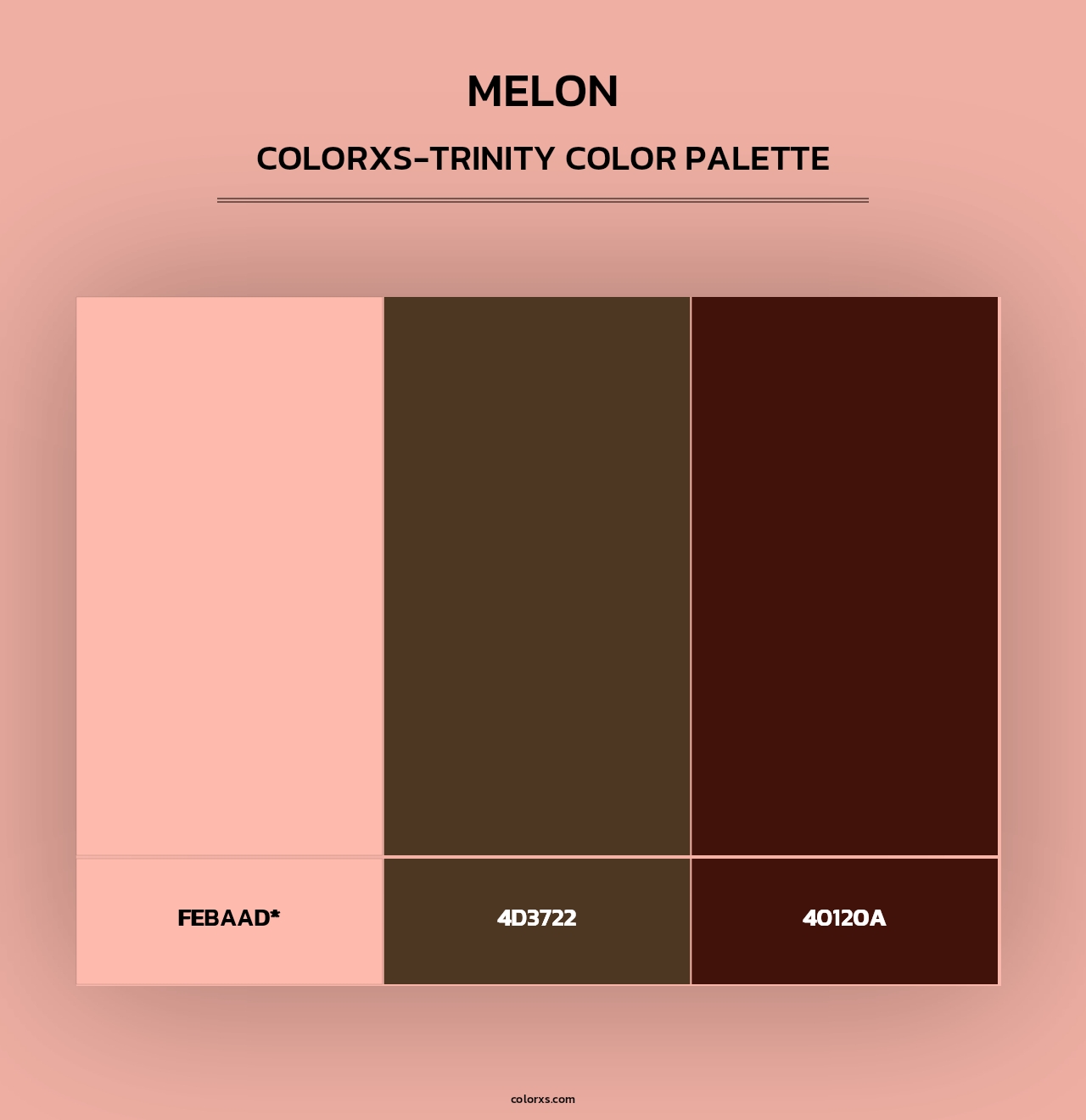 Melon - Colorxs Trinity Palette