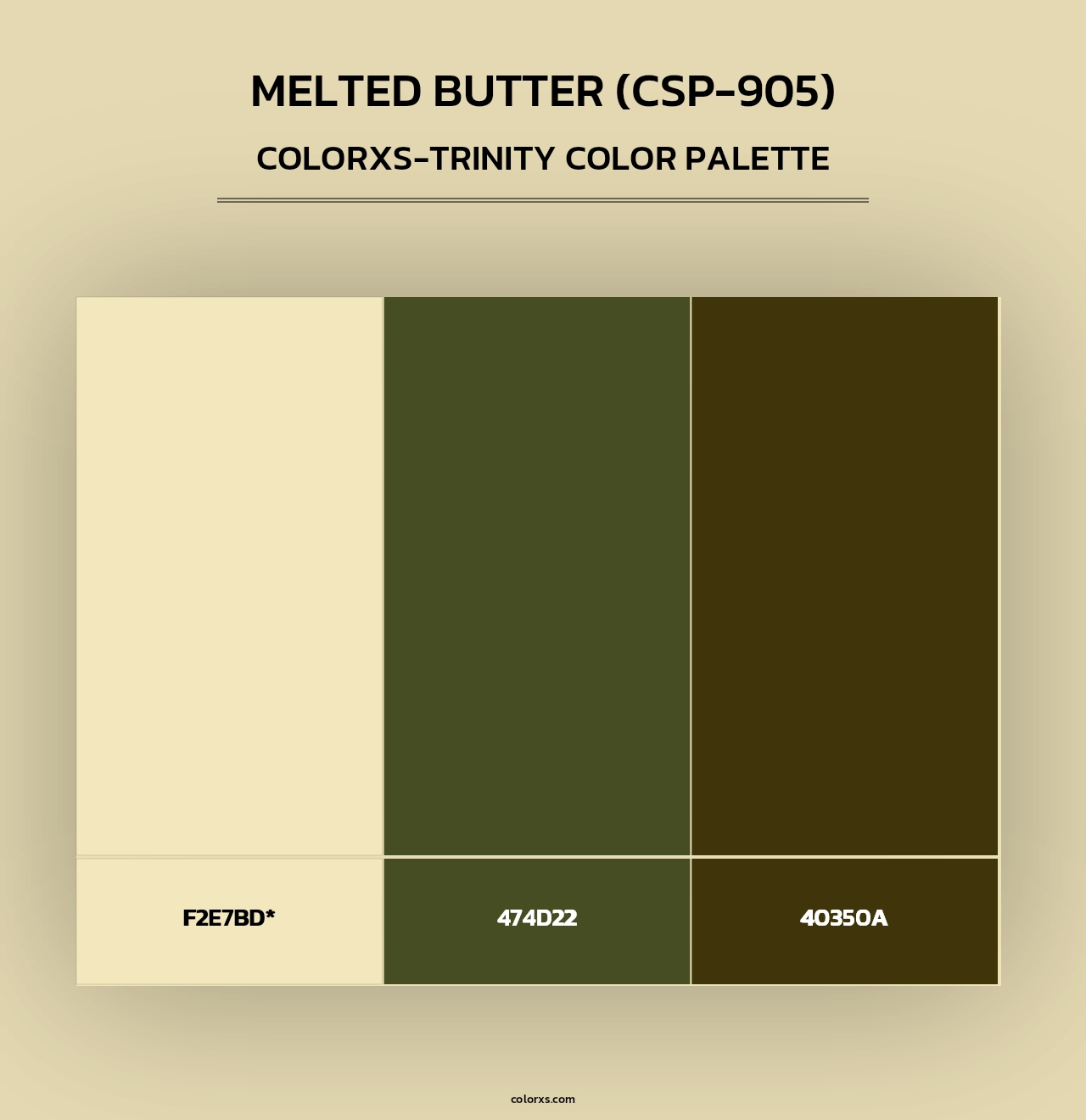 Melted Butter (CSP-905) - Colorxs Trinity Palette