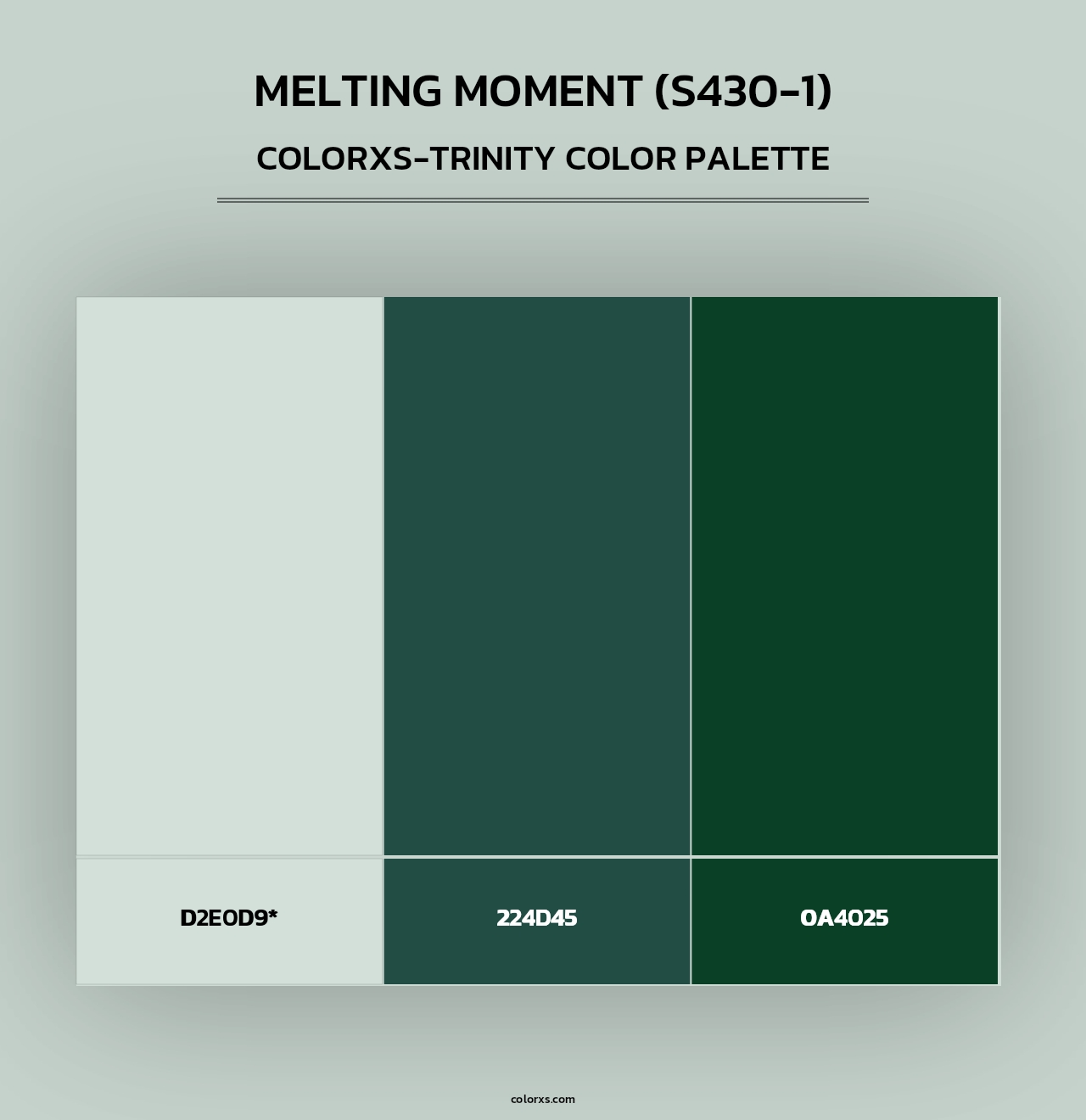 Melting Moment (S430-1) - Colorxs Trinity Palette