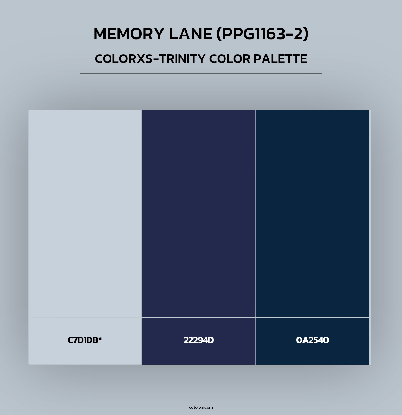 Memory Lane (PPG1163-2) - Colorxs Trinity Palette