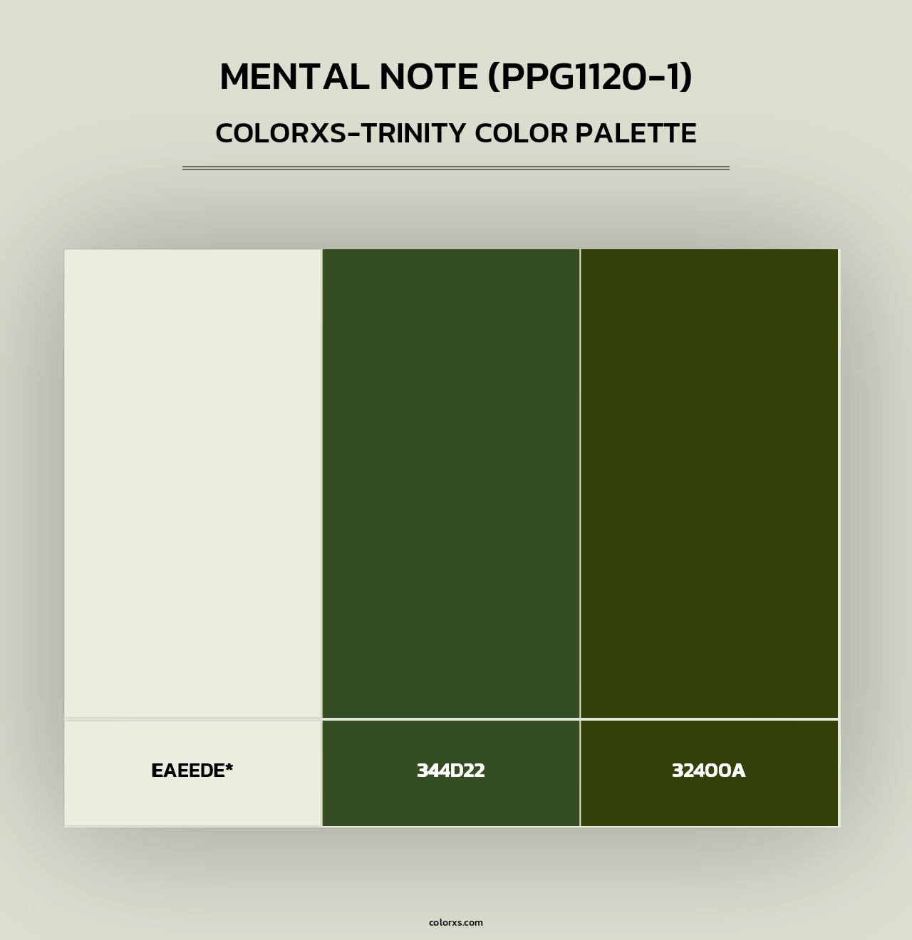 Mental Note (PPG1120-1) - Colorxs Trinity Palette