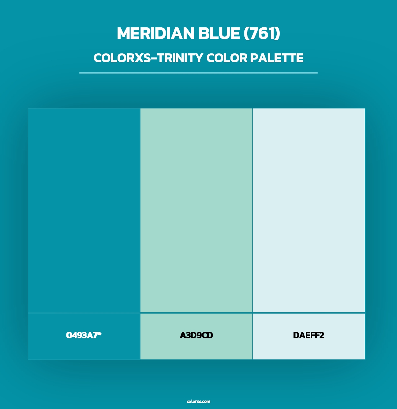 Meridian Blue (761) - Colorxs Trinity Palette