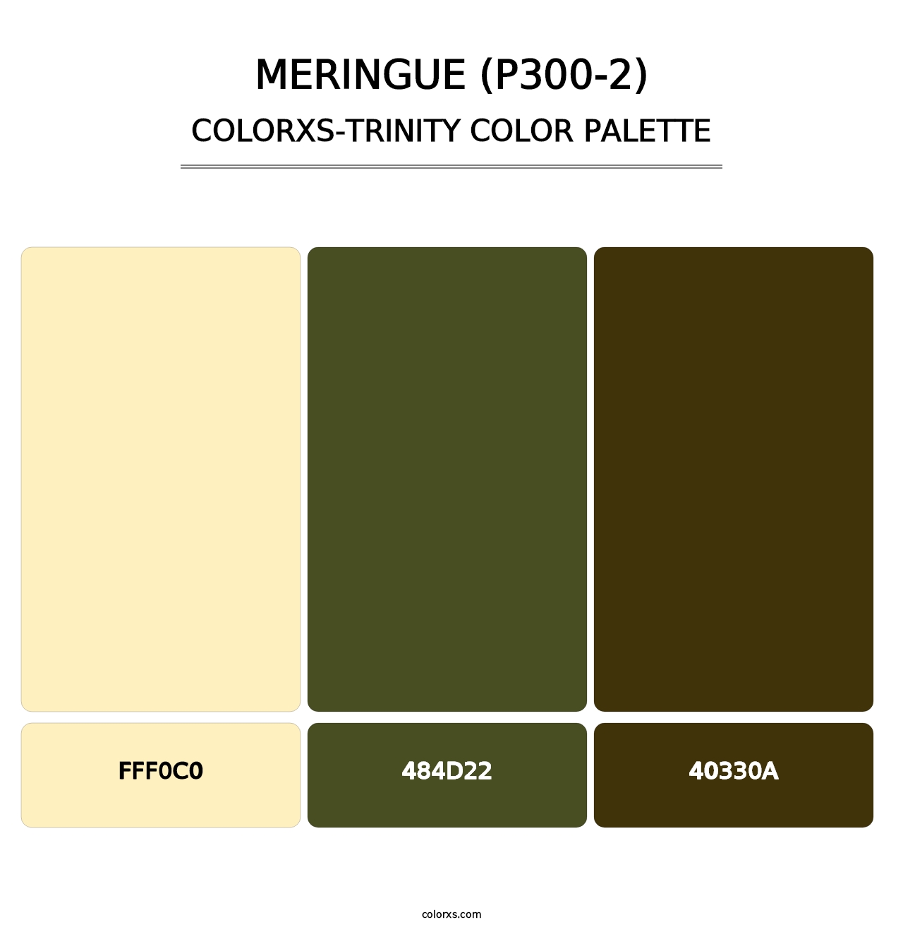 Meringue (P300-2) - Colorxs Trinity Palette
