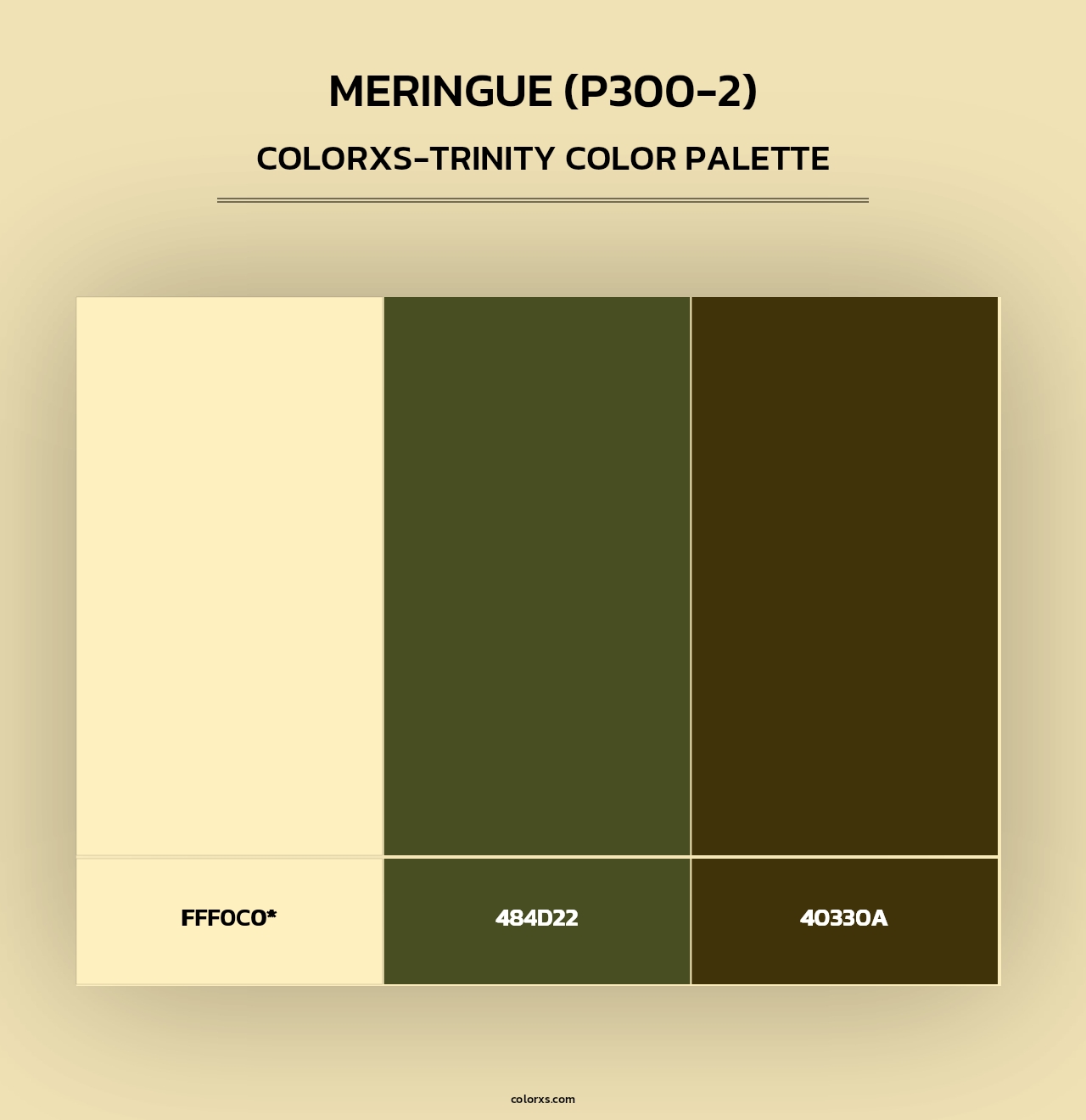 Meringue (P300-2) - Colorxs Trinity Palette