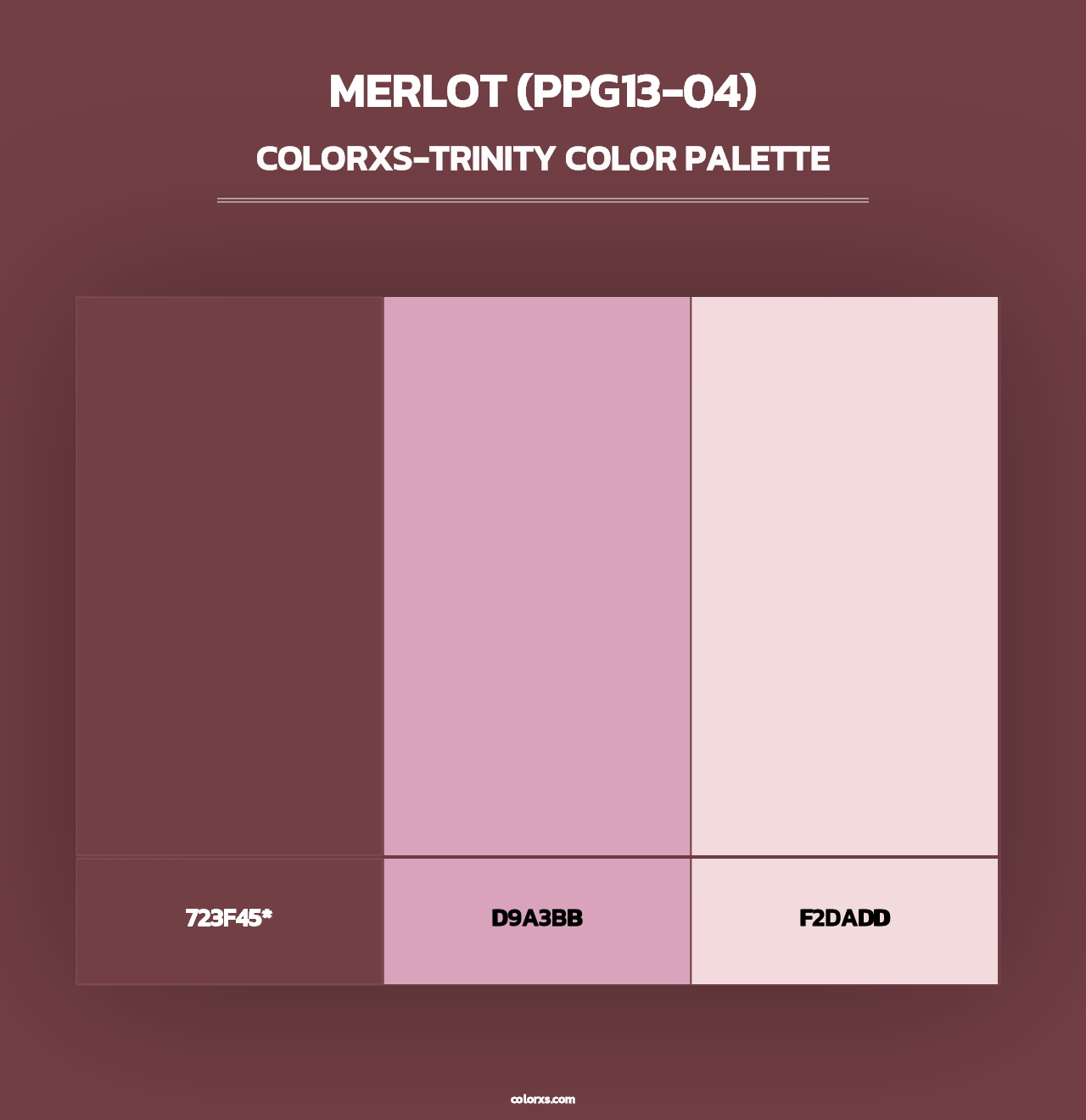 Merlot (PPG13-04) - Colorxs Trinity Palette