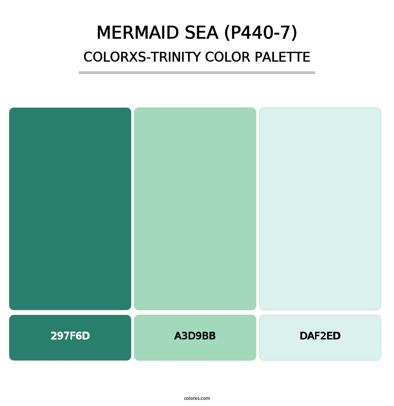 Mermaid Sea (P440-7) - Colorxs Trinity Palette