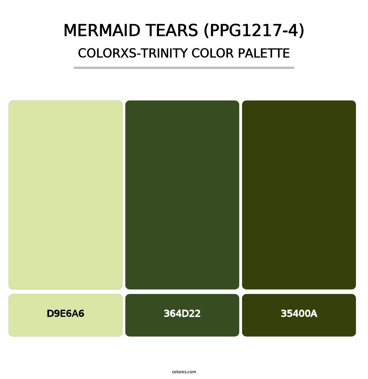 Mermaid Tears (PPG1217-4) - Colorxs Trinity Palette