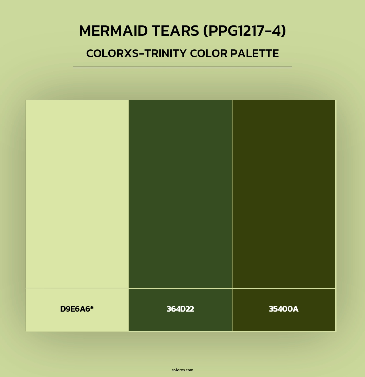 Mermaid Tears (PPG1217-4) - Colorxs Trinity Palette