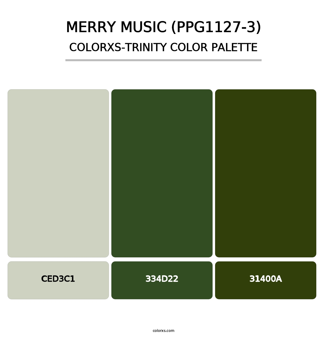 Merry Music (PPG1127-3) - Colorxs Trinity Palette