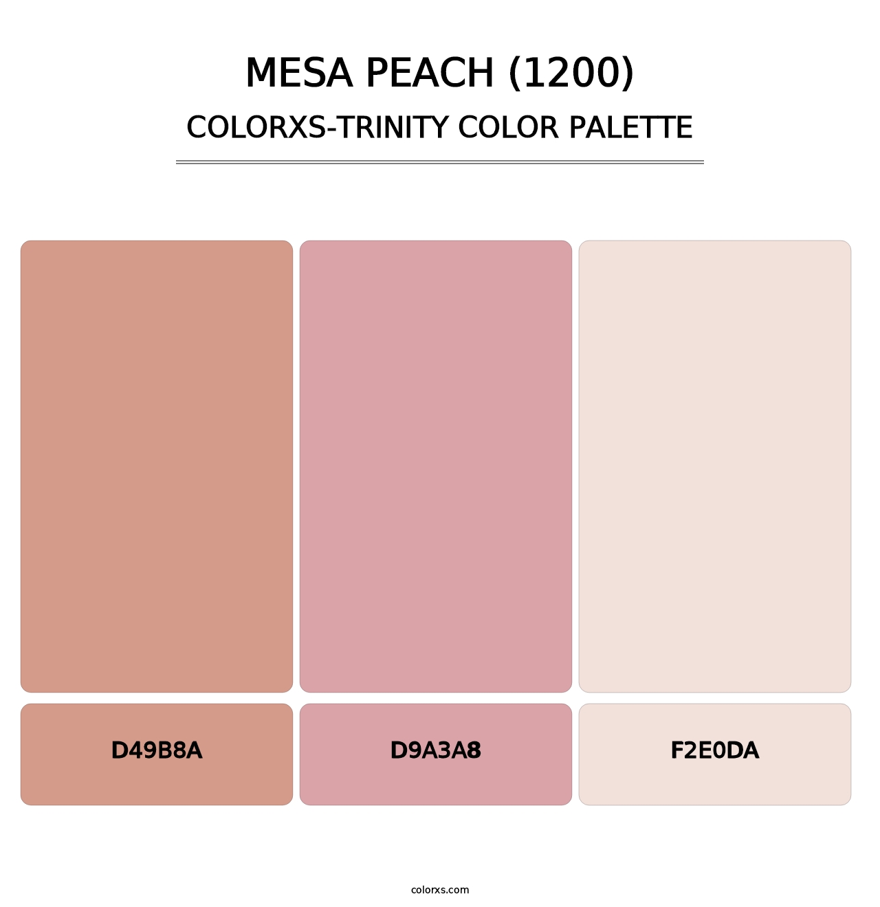 Mesa Peach (1200) - Colorxs Trinity Palette